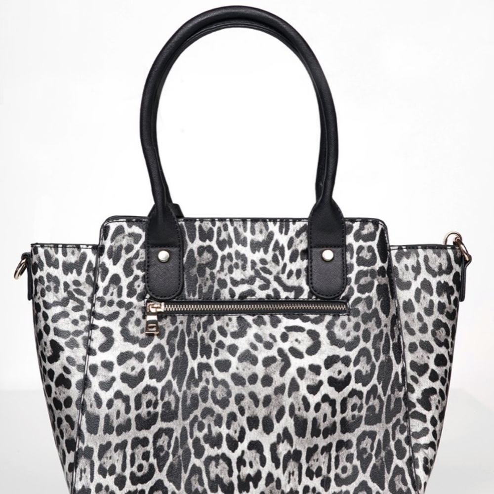 NEW LEOPARD PRINT HANDBAG AND WALLET SET